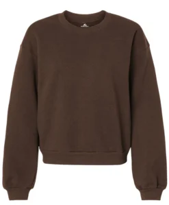 Koloa Women's Fleece Crewneck Sweatshirt -Infinite Trendy Brown 05362.1709761687