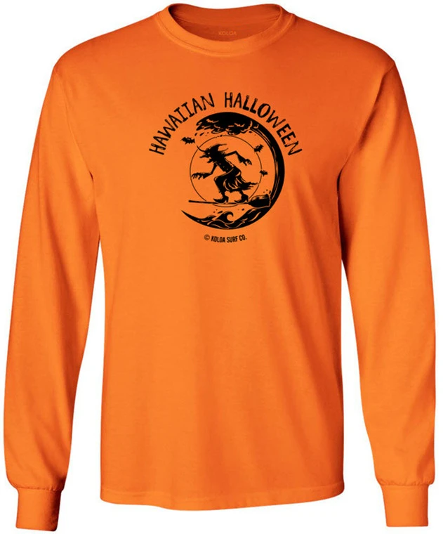 Koloa Surfing Halloween Witch Long Sleeve T-Shirt 1 Koloa Surfing Halloween Witch Long Sleeve T-Shirt