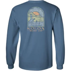 Koloa Island Life Long Sleeve T-Shirt -Infinite Trendy INDIGO BACK 5 04421.1695422215