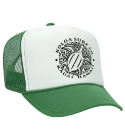 Koloa Honu Turtle Foam Trucker Hat -Infinite Trendy KELLY WHITE KELLY 48721.1710367824