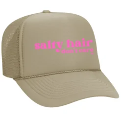 Koloa Salty Hair, Don't Care Foam Trucker Hat 17 Koloa Salty Hair, Don't Care Foam Trucker Hat -Infinite Trendy KHAKI 90131.1713904539