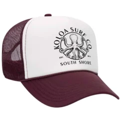 Koloa South Shore Octopus Foam Trucker Hat -Infinite Trendy Mrn Wht Mrn 52057.1697581912