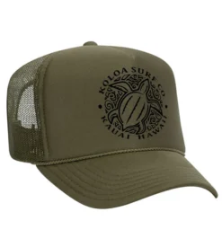 Koloa Honu Turtle Foam Trucker Hat -Infinite Trendy OLIVE 81438.1710367825