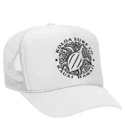 Koloa Honu Turtle Foam Trucker Hat -Infinite Trendy WHITE 21530.1710367824