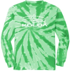 Great White Shark Long Sleeve Tie-Dye Tee